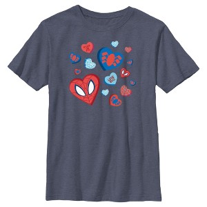 Boy's Marvel Spider-Man Candy Hearts T-Shirt - 1 of 4