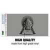 Game Of Thrones Iron Throne Icon Automotive Bumper Sticker - 3 of 4