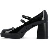 Journee Collection Womens Shasta Mid Heel Square Toe Pumps - 2 of 4
