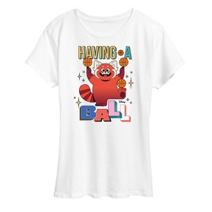 Women's - Turning Red - Having a Ball Short Sleeve Graphic T-Shirt - 1 of 4