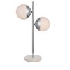 Elegant Lighting Eclipse 2 Lights Chrome Table Lamp With Frosted White Glass - 2 of 2