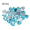 Unique Bargains Acrylic Flat Back Heart Face Painting Jewelry Rhinestone 60 Pcs - 3 of 4