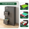 Kumasinova 30"W x 52"H Steel Storage Vertical Filing Cabinet with Lock,4-Drawer File Locker for Office,Home&School,A4/Legal/Letter Sized Drawers - 4 of 4