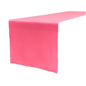 Slickblue 14"x108" Linen-Look Table Runner – Polyester Poplin, Wrinkle-Resistant, Serged Edge Finish, 41 Color Options - 1 of 3