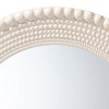 Baxton Studio Grazia Modern Round Beaded-framed Accent Mirror in Pearl White - 3 of 4