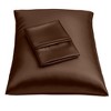 BLISSFORD Satin Pillowcase with Zipper, Satin Pillow Cases 2 Pack, Silk Pillow Cover - 2 of 4
