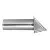 Lambro® 4-In. 26-Gauge Galvanized Steel Fresh Air Intake Vent with Wire-Mesh Screen and 11-In. Pipe, No Damper, 34400GNDMS in Silver - 4 of 4