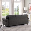 High-quality Chenile Fabric 3-Seater Sofa for Small Spaces, Living Room - The Pop Home - 3 of 4