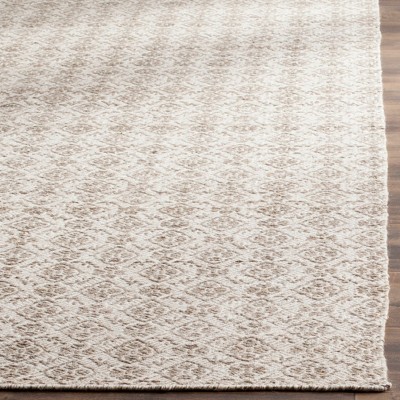 Handmade Grey and Ivory Wool Flat Woven 4' x 6' Area Rug