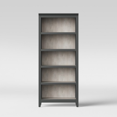 72 Carson 5 Shelf Bookcase Gray Threshold Target