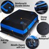 Zone Tech Car Roof Cargo Bag Protective Anti Slip Mat, 21 Cubic Feet for Car with or Without Racks - Black Blue Stripe Cushioning Car Roof Pad - 2 of 4