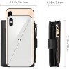 Acoinel Leather RFID - BlockingSnap Closure Zipper Wallet - 3 of 4