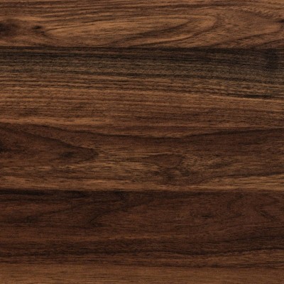 Fariat Walnut Brown Wood and Black Metal Display Shelf with Desk