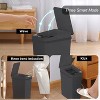 Aoibox Touchless Smart Trash Can with Motion Sensor - 2.5 Gallon Auto Open Lid Slim Plastic Garbage Bin for Bathroom Kitchen Office - 2 of 4