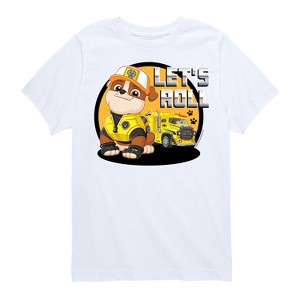 Boys' - Paw Patrol - Let's Roll Rubble Short Sleeve Graphic T-Shirt - 1 of 4