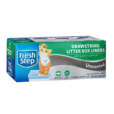 Fresh Step Cat Litter Box Liners Unscented - L