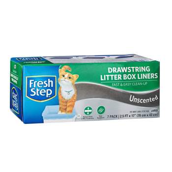 Fresh Step Fast & Easy Cleanup Cat Litter Box Large Liners - Unscented - 7ct