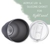 100 North 30 Ounce Stainless Steel On the Go Travel Tumbler With Push Top Lid, Biceps in Your Way Black - 4 of 4