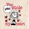 Men's - Peanuts - Patty Stole My Heart Short Sleeve Graphic T-Shirt - 2 of 4