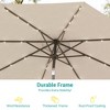Sonkuki 9 ft Outdoor LED Round Solar Lighted Patio Market Umbrella W/Tilt, UV-Resistant Fabic for Backyard, Garden - 4 of 4