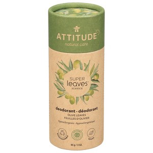 Attitude Deodorant Spr/lv Olive Leaves 1 Each-3 OZ - 1 of 2