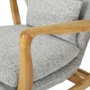 Benny Mid Century Modern Fabric Rocking Chair - Christopher Knight Home - 3 of 4