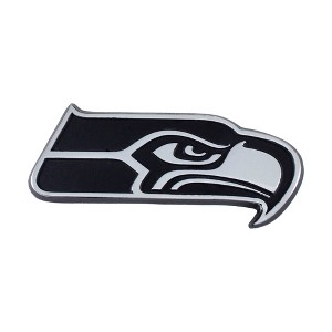 NFL Seattle Seahawks 3D Chrome Metal Emblem - 1 of 3