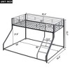 NicBex Bunk Bed with Guardrail,Loft Bed with Built-in Sloping Ladder,Modern Bunk Beds,Noise Reduced Bunk Beds for Bedroom - 3 of 4