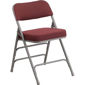 Riverstone Furniture Collection Fabric Folding Chair Burgundy, Red