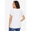 Woman Within Plus Size Crochet-Trim Knit Top - 3 of 4