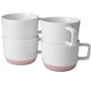 Libbey Austin 17.5 ounce Large Porcelain Coffee Mug, Set of 4, Himalayan Salt Pink - 4 of 4
