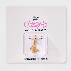 Little Words Project Butterfly Charm - Gold - 1 of 2