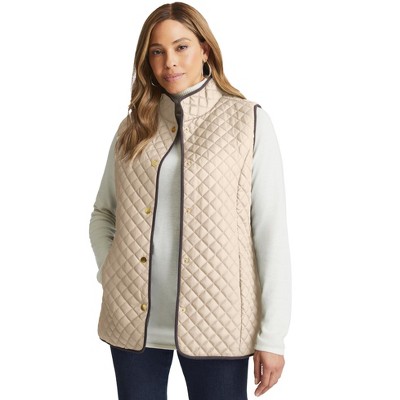 Jessica London Women's Plus Size Quilted Vest