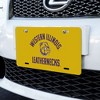 Western Illinois Leatherneck Novelty Metal Vanity Tag License Plate - 2 of 4