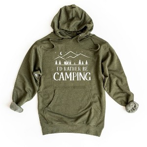 Simply Sage Market Women's Graphic Hoodie Rather Be Camping Camper - 1 of 2