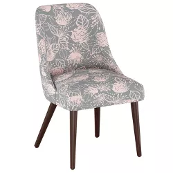 Geller Modern Dining Chair Sketch Floral Gray Pink - Project 62™
