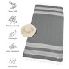 American Soft Linen Turkish Peshtemal Beach Towels, 40" x 70" Size 4 Pack Swim Towels for Beach and Pool Towels - 4 of 4