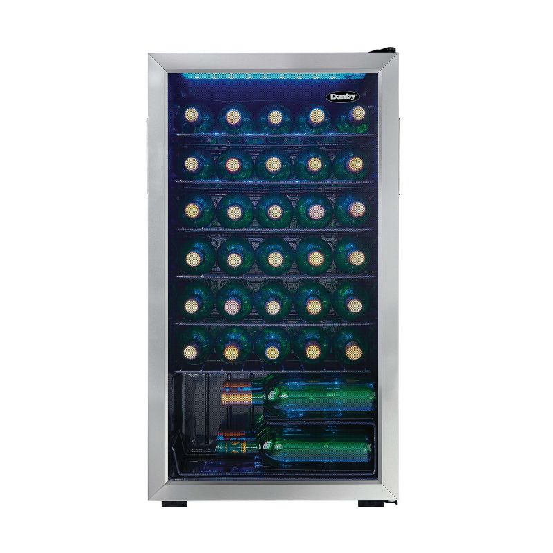 Danby DWC036A1BSSDB-6 36 Bottle Free-Standing Wine Cooler in Stainless Steel, 1 of 6