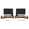 YIYIBYUS Exquisite Monitor Stand with Drawer Ergonomic Height Wood Monitor Stand,  Desktop Organizer Rack - 4 of 4