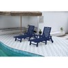 PAGED 3-Piece Patio Chaise Lounge with Side Table,Outdoor Lounge Chairs with Wheel and 5 Positions for Pool,Deck (2Lounge chairs and 1Table) - 2 of 4