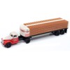 1941-1946 Chevrolet Tractor Red & White w/Flatbed Bottle Trailer "Mini Metals" 1/87 (HO) Scale Model Car by Classic Metal Works - 2 of 3
