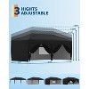10x20FT Pop Up Canopy Tent, Folding Tent Shelter with 6 Removable Sidewalls, Easy Setup Outdoor Canopy, Height Adjustable Shelter Gazebos - 4 of 4