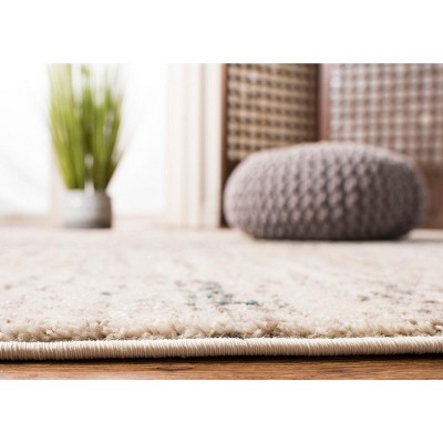 Reversible Gray Rectangular Synthetic 3' x 5' Stain-Resistant Rug
