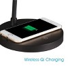 Shine Desk Lamp Wireless Charging (Includes LED Light Bulb) Black - OttLite: Modern Touch Sensor, 3-Way Light Settings - 4 of 4