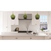 Urban Ambiance Luxury Mid-Century Modern Pendant ,  13''H x 11''W,  Brushed Brass and Stained Glass Finish, ULB2240 - 2 of 4