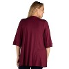 24seven Comfort Apparel Women's Plus Open Front Cardigan - 2 of 3