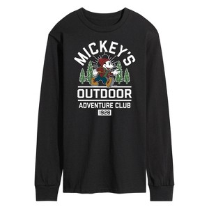 Men's - Disney - Mickeys Outdoor Adventure Club Long Sleeve Graphic T-Shirt - 1 of 4
