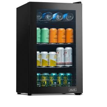 Newair 100 Can Beverage Fridge, Freestanding Mini Fridge, Drinks Cooler Bar Fridge, Perfect for Beer, Snacks or Soda