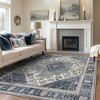 Abynow Medallion Diamond Distressed Rustic Indoor Area Rug - 2 of 4