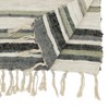 Saro Lifestyle Bohemian Bliss Striped Table Runner, Blue, 16"x72" - 2 of 3